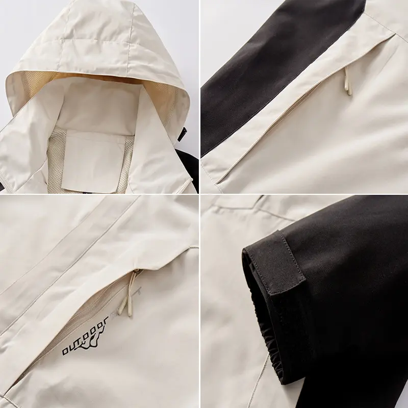 Spring Men's Hiking Hooded Coats Casual Outdoor Men Climbing Waterproof Jackets Man Sports Breathable Windbreaker Jackets 5XL