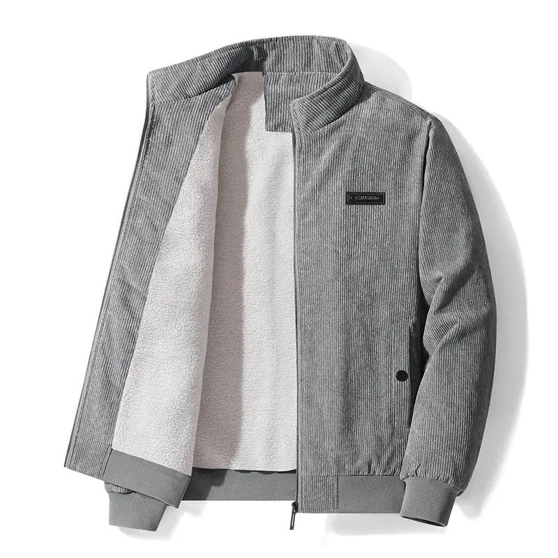 DIMUSI Winter Men's Corduroy Jackets Casual Male Outwear Thick Velvet Windbreaker Jackets Mens Fleece Warm Jacket Brand Clothing