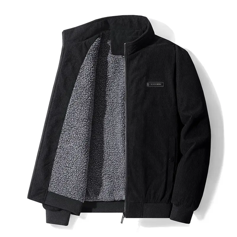 DIMUSI Winter Men's Corduroy Jackets Casual Male Outwear Thick Velvet Windbreaker Jackets Mens Fleece Warm Jacket Brand Clothing