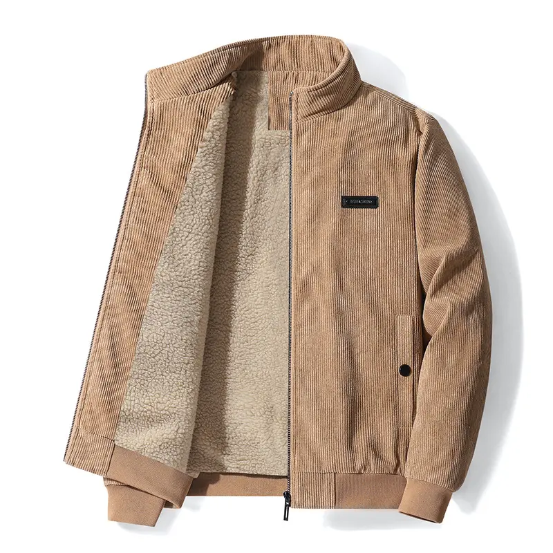 DIMUSI Winter Men's Corduroy Jackets Casual Male Outwear Thick Velvet Windbreaker Jackets Mens Fleece Warm Jacket Brand Clothing
