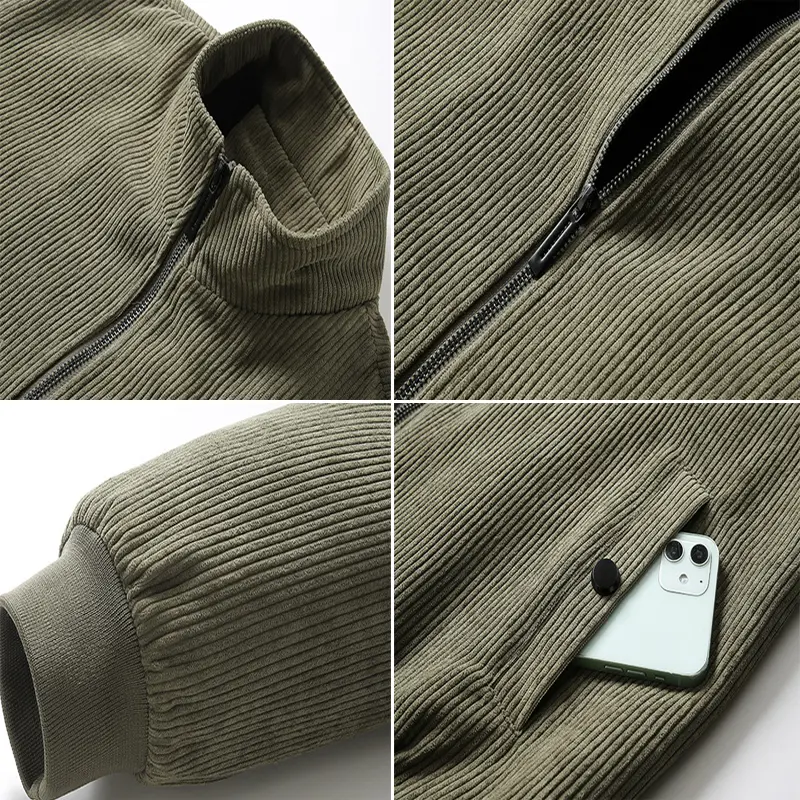 DIMUSI Winter Men's Corduroy Jackets Casual Male Outwear Thick Velvet Windbreaker Jackets Mens Fleece Warm Jacket Brand Clothing