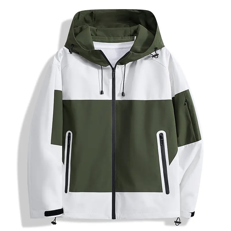 Spring Men's Hiking Waterproof Jackets Men Outdoor Quick Dry Sports Climbing Hooded Coats Men Tactical Windbreaker Jackets 3XL