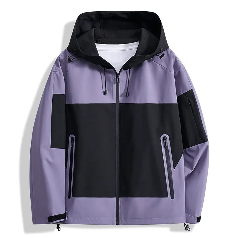 Spring Men's Hiking Waterproof Jackets Men Outdoor Quick Dry Sports Climbing Hooded Coats Men Tactical Windbreaker Jackets 3XL