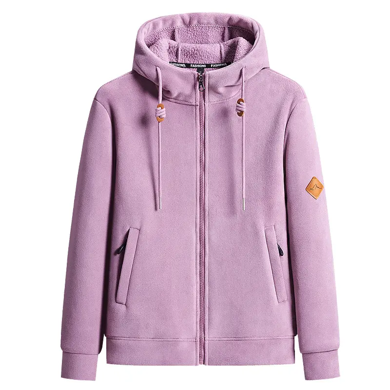 Winter Men's Polartec Jackets Casual Male Outwear Velvet Windbreaker Work Hooded Coats Mens Soft Shell Warm Jackets Clothing