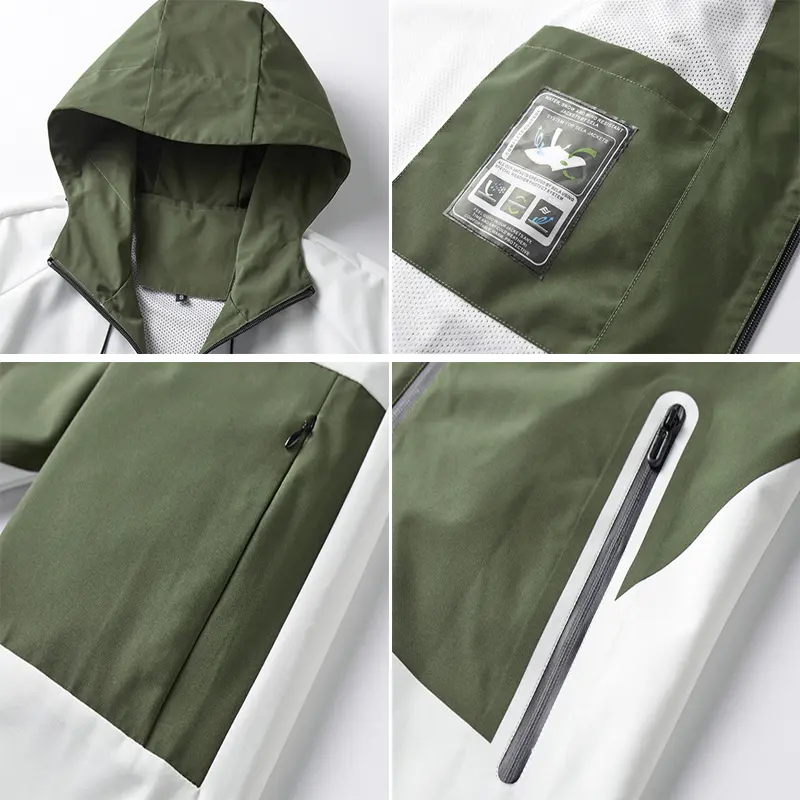 Spring Men's Hiking Waterproof Jackets Men Outdoor Quick Dry Sports Climbing Hooded Coats Men Tactical Windbreaker Jackets 3XL