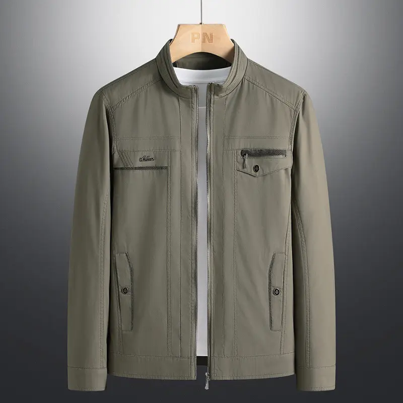 Autumn Men's Bomber Jacket Mens Multi-pocket Windbreaker Breathable Coats Fashion Men Sports Hiking Windproof Jackets Clothing