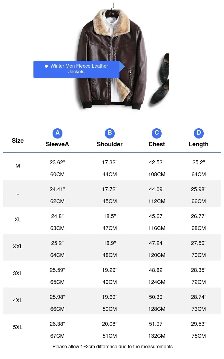 Winter Men's PU Leather Jackets Fashion Men Retro Zipper Biker Leather Coats Men Fleece Lined Warm Windbreaker Jackets Clothing