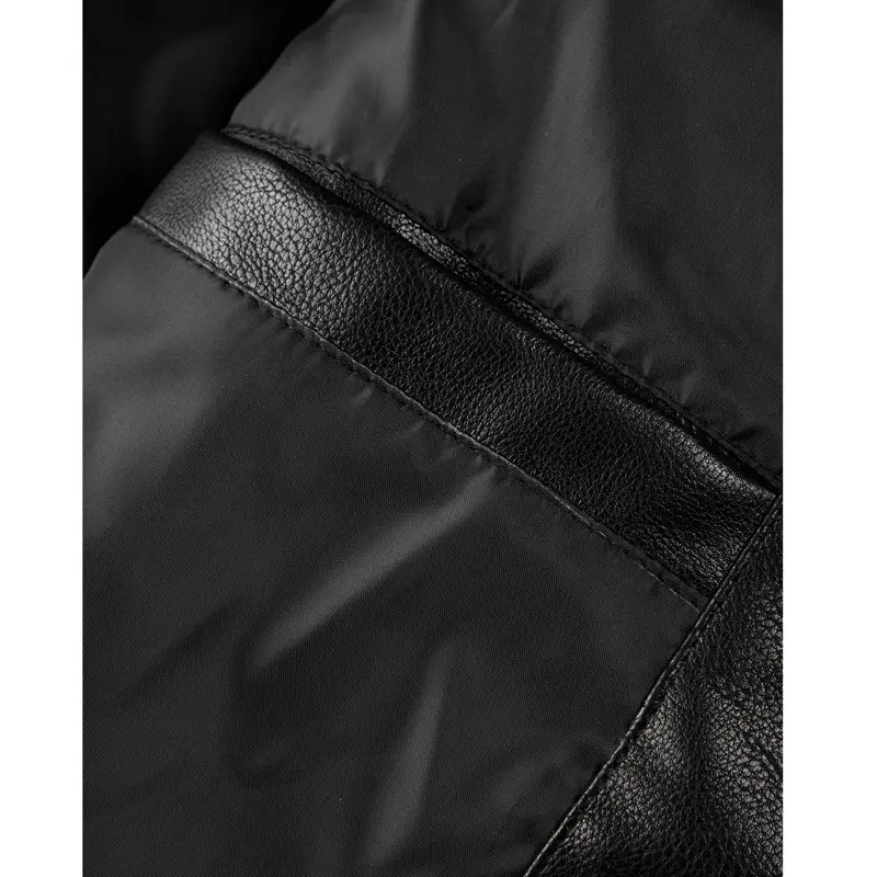 Autumn Winter Men's PU Leather Jackets Men Retro Motorcycle Zipper Coats Men Windbreaker Baseball Leather Jacket Clothing 3XL