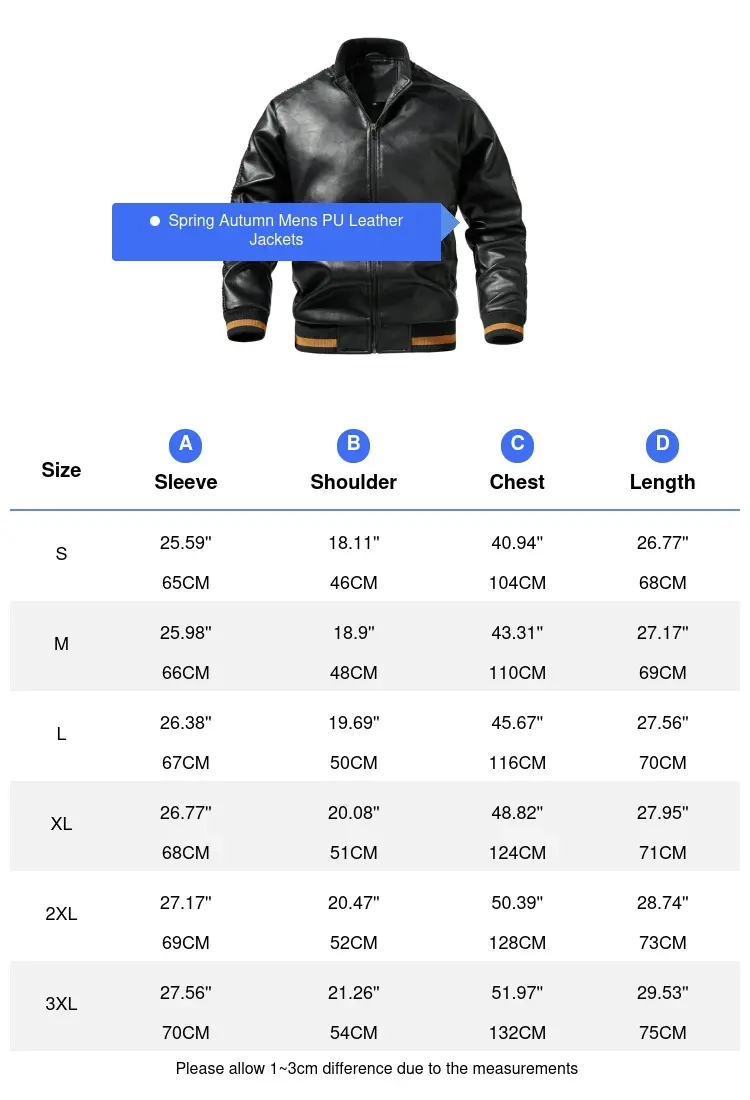 Autumn Winter Men's PU Leather Jackets Men Retro Motorcycle Zipper Coats Men Windbreaker Baseball Leather Jacket Clothing 3XL