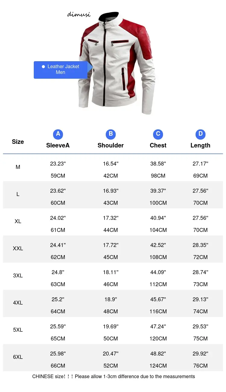 Autumn Winter Men's PU leather Jacket Fashion Man Retro Motorcycle Leather Coats Male Thermal Biker Leather Jacket Clothing 6XL