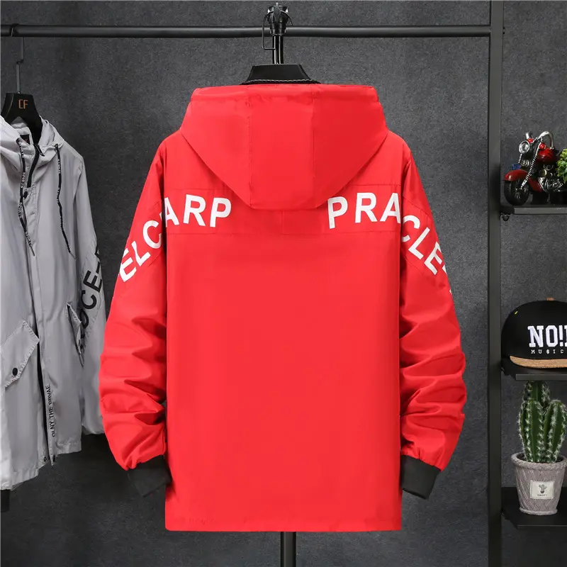Spring Autumn Mens Bomber Jackets Men Lightweight Sports Zipper Hooded Coats Men Fashion Streetwear Hip Hop Jacket Clothing 7XL