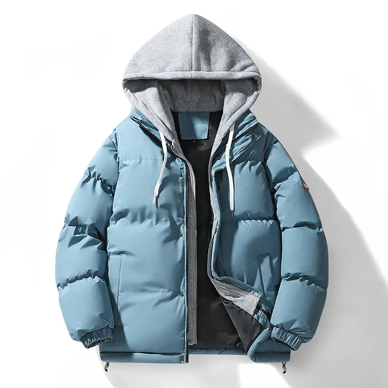 Winter Men Warm Padded Jacket Fashion Male Thick Down Thermal Parka Outwear Mountain Ski Windbreaker Hooded Coats Clothing 5XL