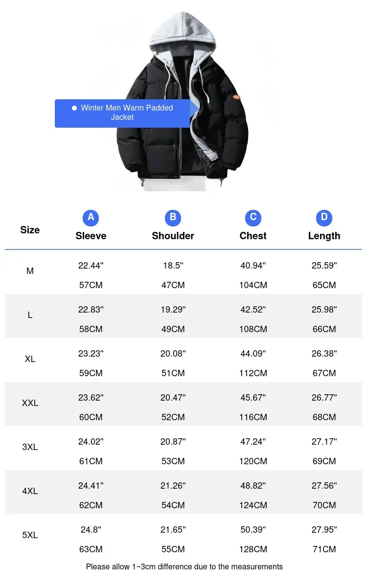 Winter Men Warm Padded Jacket Fashion Male Thick Down Thermal Parka Outwear Mountain Ski Windbreaker Hooded Coats Clothing 5XL