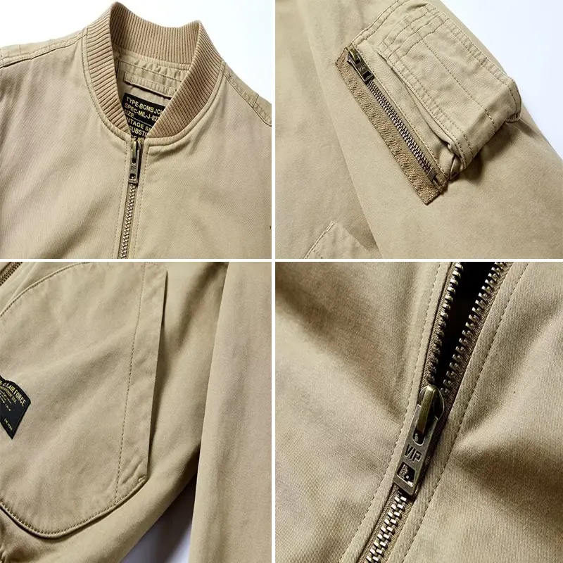 Autumn Winter Mens Bomber Jackets Fashion Men Retro Ma-1 Pilot Baseball Coats Men Casual Sports Windbreaker Jackets Clothing
