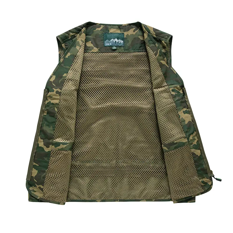Summer Men's Hiking Quick Dry Vest Outdoor Men Sports Mesh Breathable Waistcoats Man Fishing Photography Sleeveless Jacket 7XL