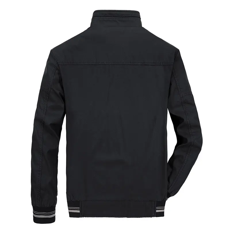 Autumn Winter Men's Bomber Jacket Mens Outdoor Windbreaker Baseball Coats Fashion Stand Collar Business Jacket Mens Clothing