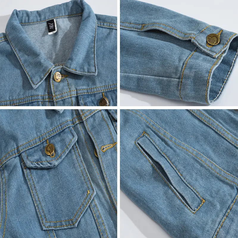 Spring Autumn Mens Denim Jacket Men Retro Cotton Cowboy Jean Coats Men Lapel Streetwear Hip Hop Denim Party Jackets Clothing