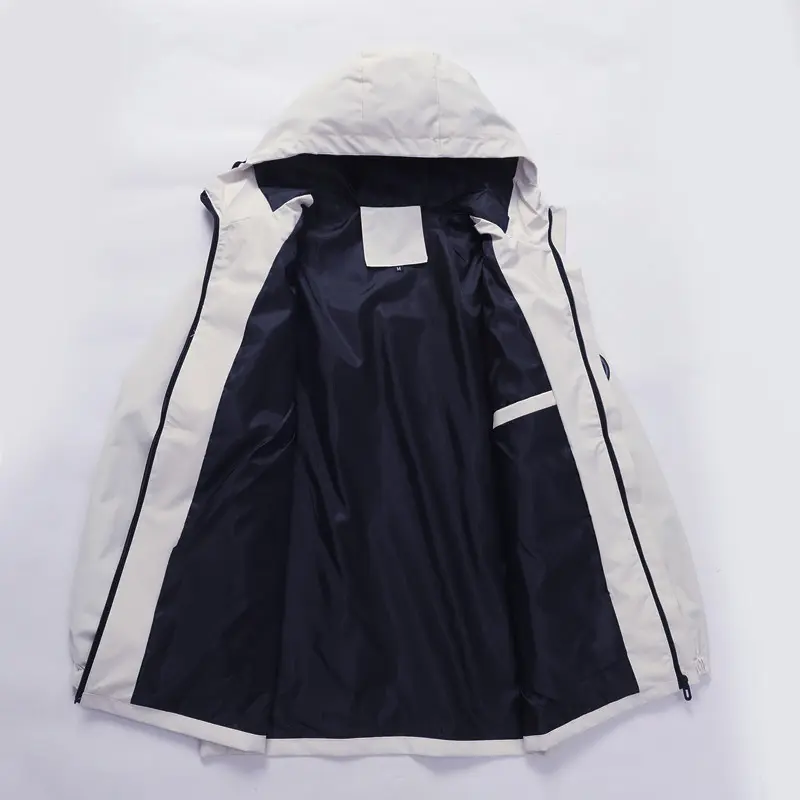 Autumn Men's Hiking Hooded Jackets Outdoor Men Climbing Wateproof Rain Coats Men Sports Breathable Windbreaker Zipper Jackets