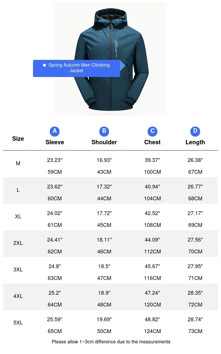 Spring Autumn Men's Climbing Waterproof Jackets Outdoor Men Sports Breathable Rain Hooded Coats Men Hiking Windbreaker Jackets