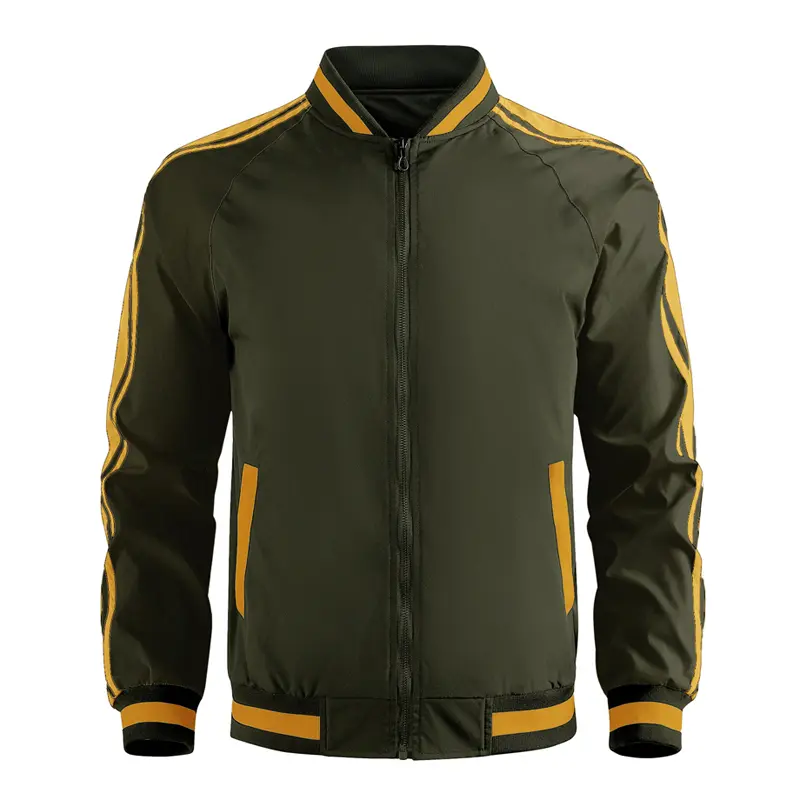 Spring Autumn Men's Bomber Jackets Fashion Men Patchwork  Sports Zipper Windbreaker Coats Men Baseball Uniform Jackets Clothing
