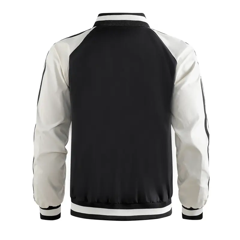 Spring Autumn Men's Bomber Jackets Fashion Men Patchwork  Sports Zipper Windbreaker Coats Men Baseball Uniform Jackets Clothing