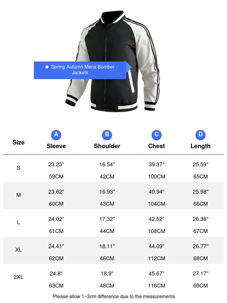 Spring Autumn Men's Bomber Jackets Fashion Men Patchwork  Sports Zipper Windbreaker Coats Men Baseball Uniform Jackets Clothing