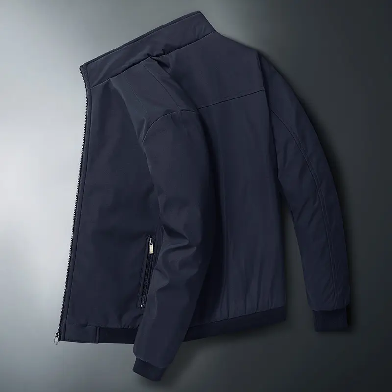 Winter Mens Warm Padded Jackets Fashion Men Stand Collar Thermal Windbreaker Coats Men Fleece Lined Business Jacket Clothing 8XL