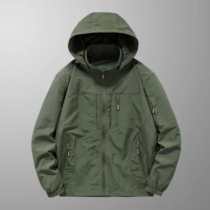 Autumn Men's Bomber Jackets Casual Men Outdoor Mountain Ski Waterproof Hooded Coats Men Windbreaker Breathable Jackets Clothing