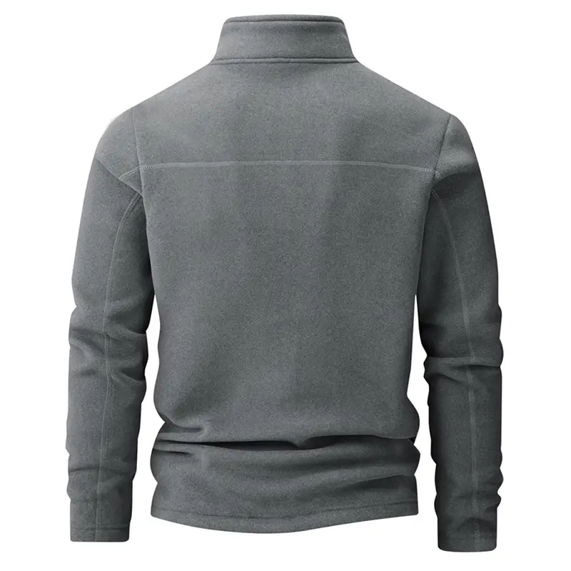 Autumn Men's Polartec Fleece Jackets Fashion Men Half-Zipper Pullover Sweatshirts Men Sports Soft Shell Warm Jacket Clothing 9XL