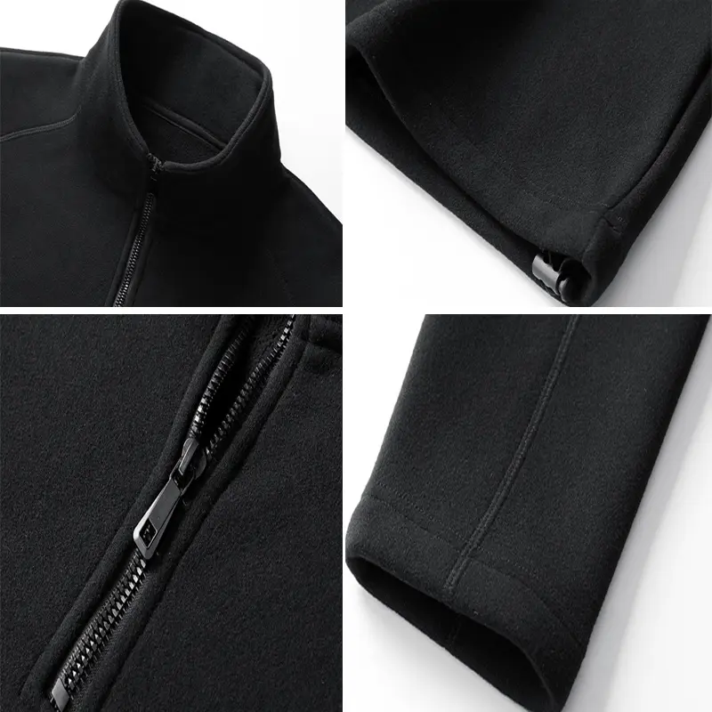 Autumn Men's Polartec Fleece Jackets Fashion Men Half-Zipper Pullover Sweatshirts Men Sports Soft Shell Warm Jacket Clothing 9XL