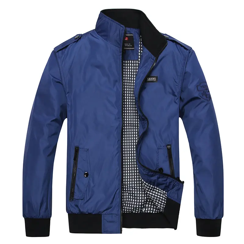 Spring Autumn Men's Bomber Trench Jackets Casual Men Stand Collar Business Coats Man Outwear Windbreaker Zipper Jackets Clothing