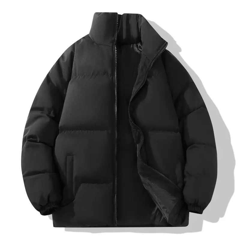 Winter Mens Warm Down Padded Jackets Fashion Man Stand Collar Windbreaker Parkas Men Cotton Thermal Loose Coats Clothing 7XL 8XL