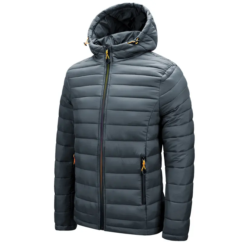 Winter Men's Ultra Light Warm Parkas Coats Fashion Men Windbreaker Hooded Coats Outdoor Men Thermal Zipper Jacket Clothing 6XL