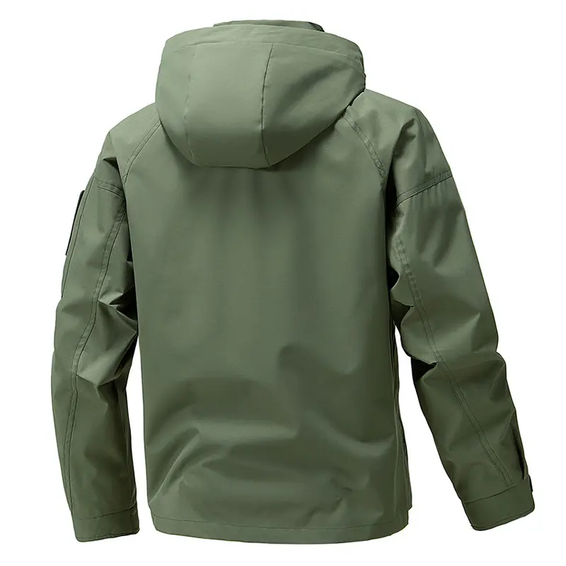 Spring Men's Climbing Hooded Jackets Causal Outwear Men Waterproof Rain Coats Men Sports Breathable Windbreaker Jacket Clothing