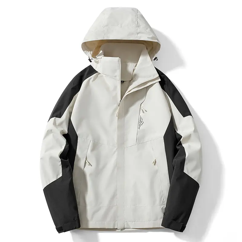 Spring Men's Quick Dry Hiking Hooded Coats Outdoor Men Waterproof Climbing Jackets Man Breathable Windbreaker Zipper Jacket