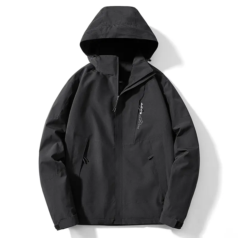 Spring Men's Quick Dry Hiking Hooded Coats Outdoor Men Waterproof Climbing Jackets Man Breathable Windbreaker Zipper Jacket