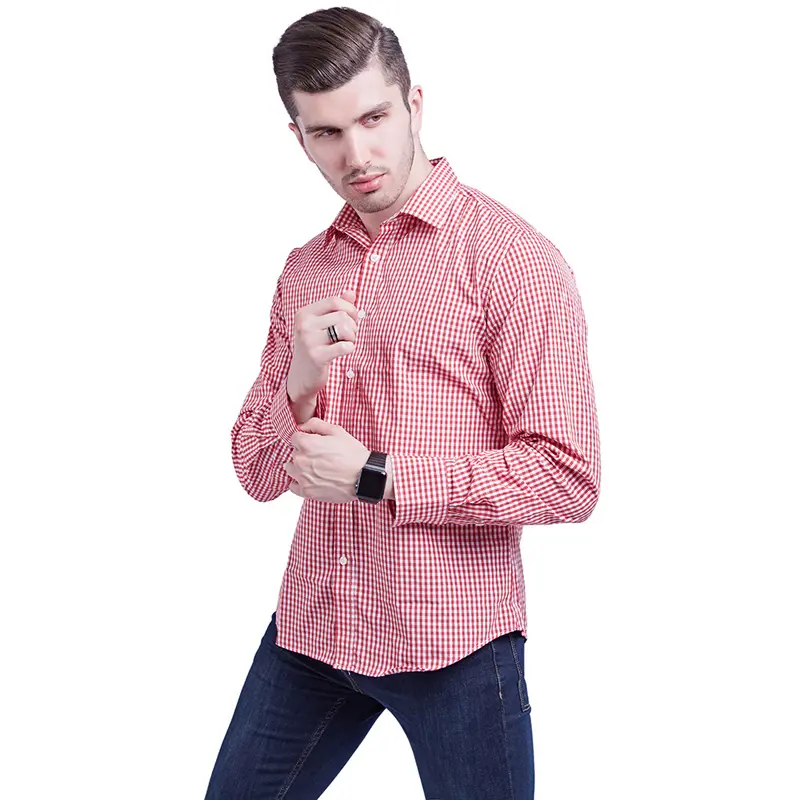 Spring Summer Mens Plaid Shirts Fashion Men Long Sleeve Cotton Plaid Shirt Tees Casual Men Breathable Formal Tops Shirt Clothing