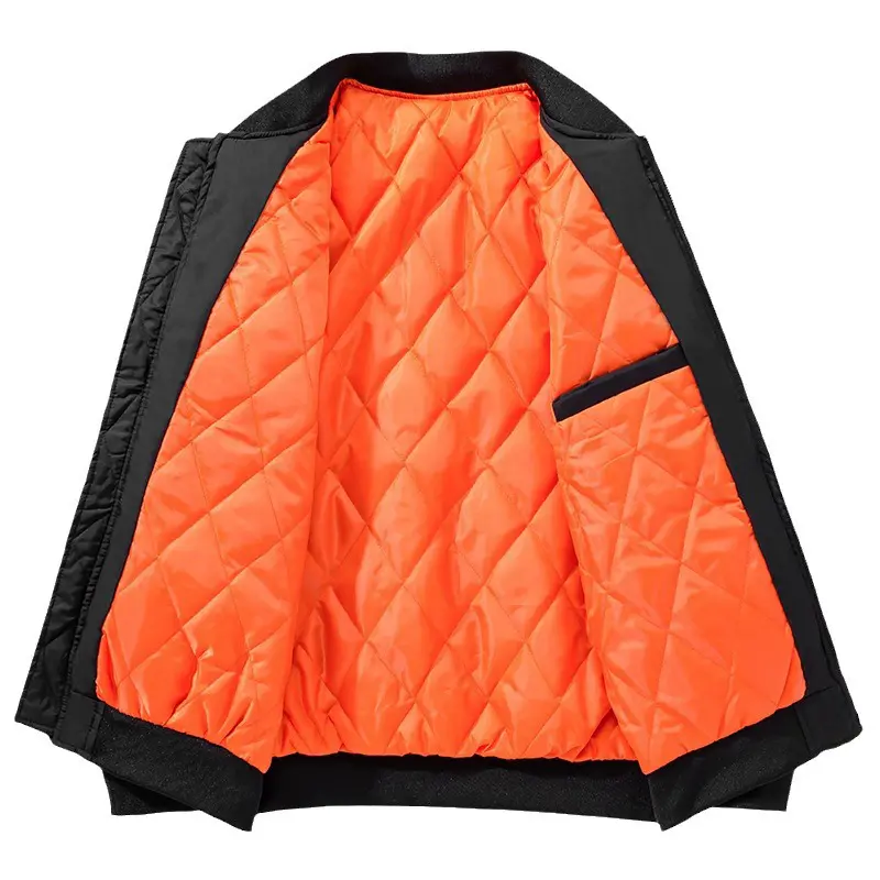 Winter Men's Warm Bomber Jackets Fashion Men Cotton Thick Windbreaker Coats Men Thermal Waterproof Baseball Jacket Clothing