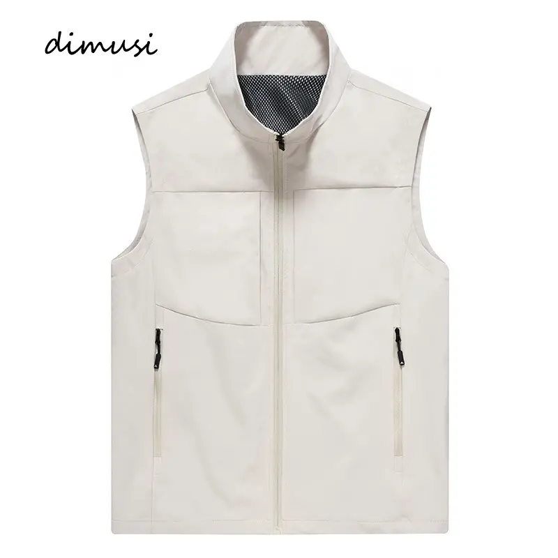 Summer Men's Ultra Light Vests Casual Men Quick Dry Multi-Pocket Waistcoats Men Mesh Breathable Fishing Sleeveless Jackets 5XL