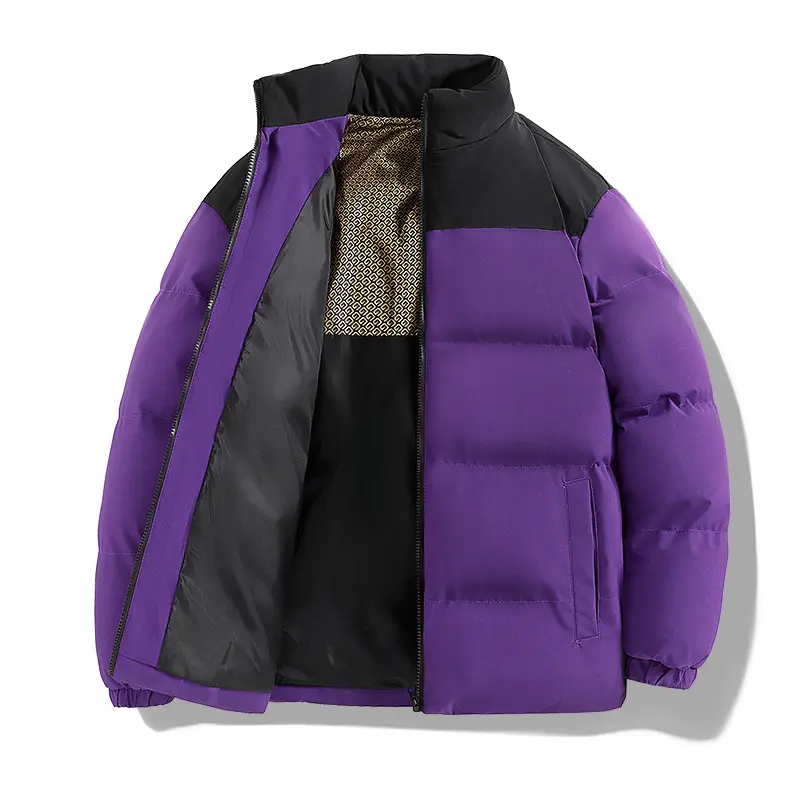 Winter Mens Warm Padded Jackets Fashion Men Stand Collar Cotton Down Parkas Outdoor Men Thermal Windbreaker Coats Clothing 5XL