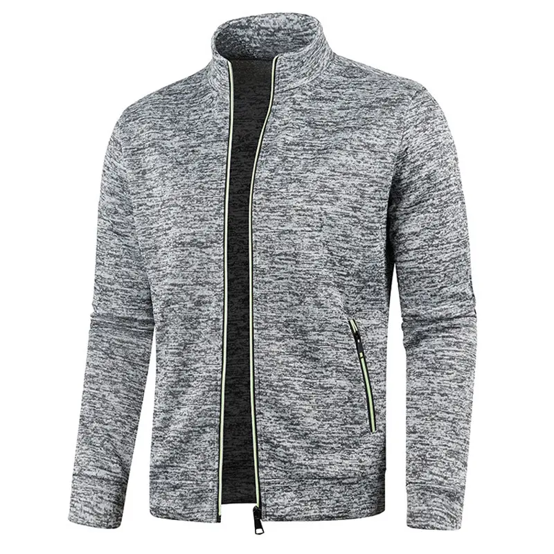 Spring Autumn Men's Cardigan Hoodies Fashion Mens Long Sleeve Knitted Warm Sports Coats Men Windbreaker Zipper Sweatshirts 5XL