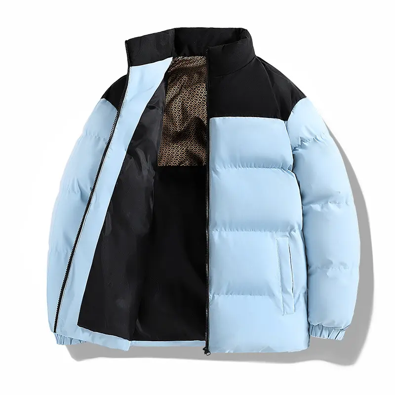Winter Mens Warm Padded Jackets Fashion Men Stand Collar Cotton Down Parkas Outdoor Men Thermal Windbreaker Coats Clothing 5XL