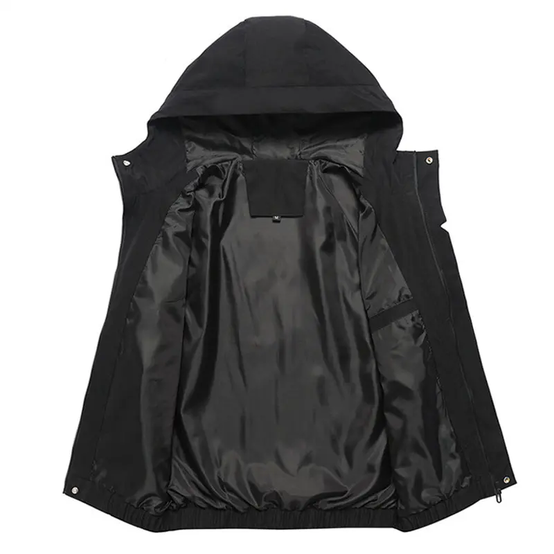 Spring Autumn Men's Bomber Jackets Fashion Men Lightweight MA-1 Pilot Hooded Coats Men Sports Breathable Zipper Jackets Clothing