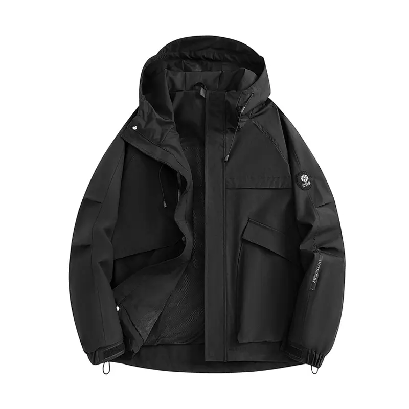 Spring Men's Hiking Windbreaker Jackets Outdoor Men Waterpoof Hooded Coats Men Sports Breathable Zipper Jacket Clothing