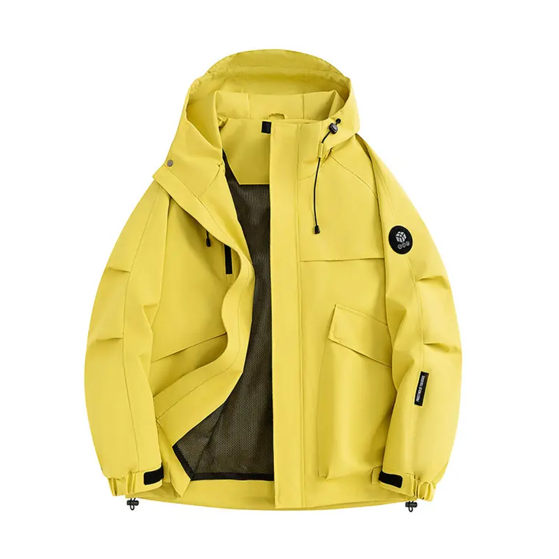 Spring Men's Hiking Windbreaker Jackets Outdoor Men Waterpoof Hooded Coats Men Sports Breathable Zipper Jacket Clothing