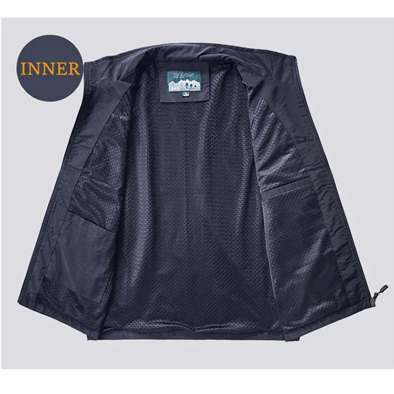 Summer Men's Ultra Light Mesh Vests Casual Men Fishing Breathable Vest Mens Multi-Pocket Waterproof Sleeveless Jackets Clothing