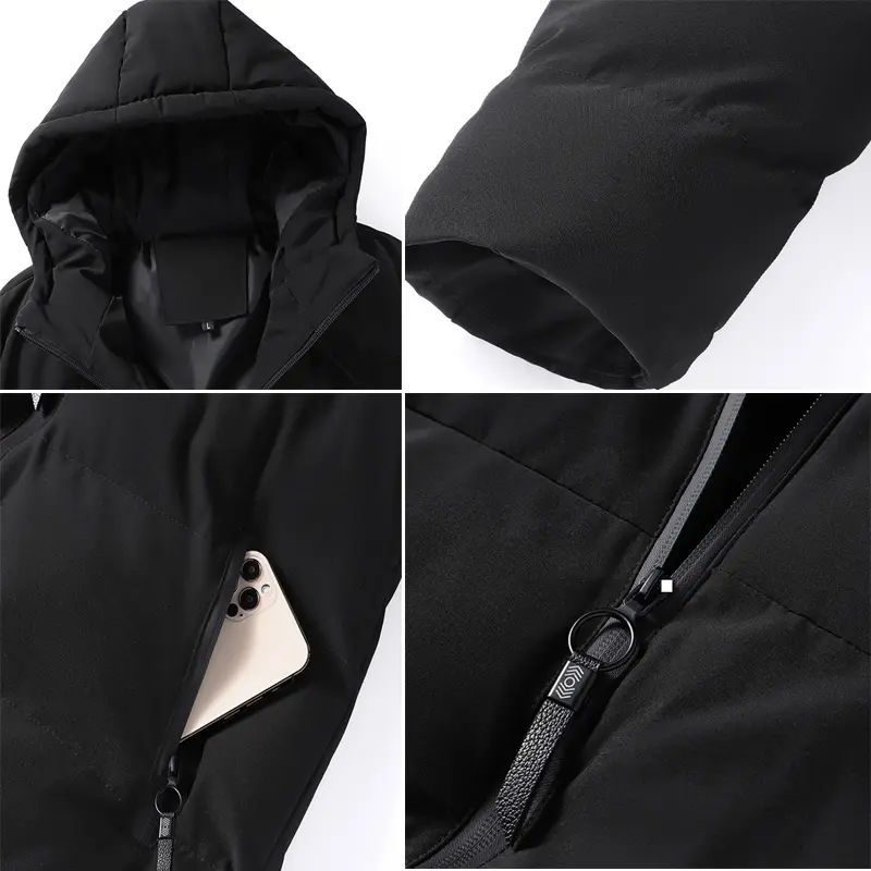 Autumn Winter Men's Padded Jackets Outdoor Men Cotton Warm Windbreaker Parka Fashion Men Thicken Thermal Hooded Jacket Clothing