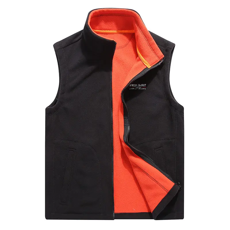 DIMUSI Winter Men's Fleece Vests Male Thick Warm Waistcoats Casual Outwear Thermal Soft Vests Man Windbreaker Sleeveless Jackets