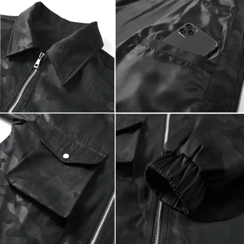 Spring Autumn Men's Bomber Jackets Fashion Men Sports Multi-pocket Pilot Coats Men Outdoor Windbreaker Baseball Jacket Clothing