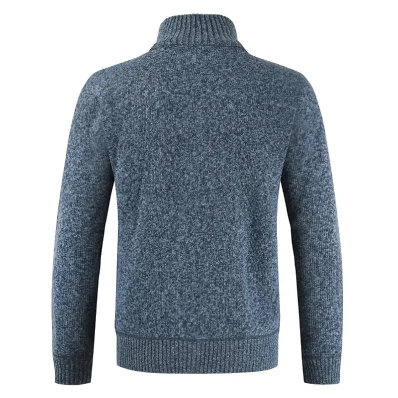 Winter Men Sweater Cardigan Jackets Fashion Men Stand Collar Warm Sweaters Coats Men Thermal knitwear Sweater Clothing